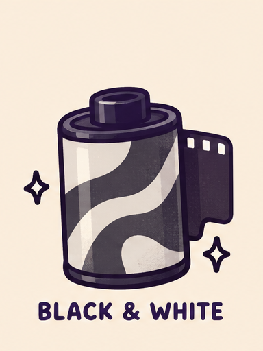 Black and White cartridge illustration