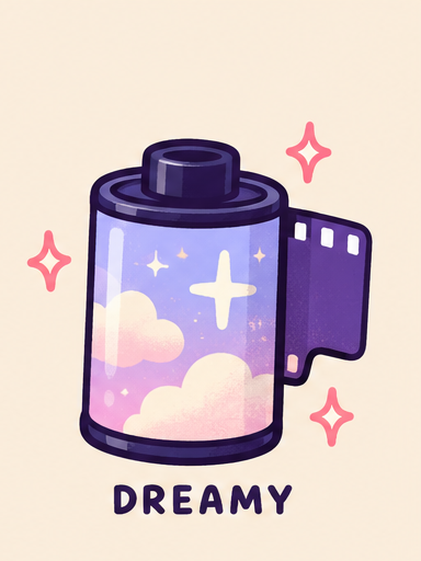 Dreamy cartridge illustration