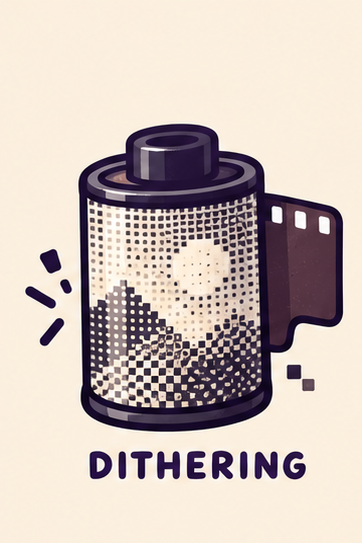 Dithering cartridge illustration