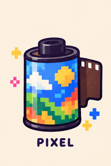 Pixel cartridge illustration
