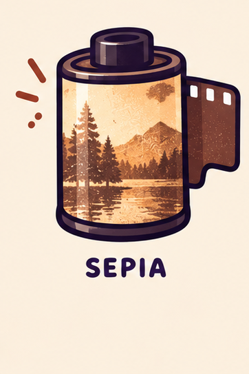 Sepia cartridge illustration