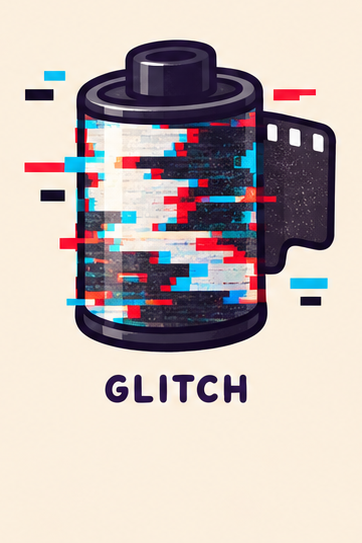 Glitch cartridge illustration