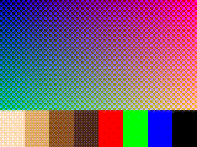 Pixel 8-Bit on the common synthetic source